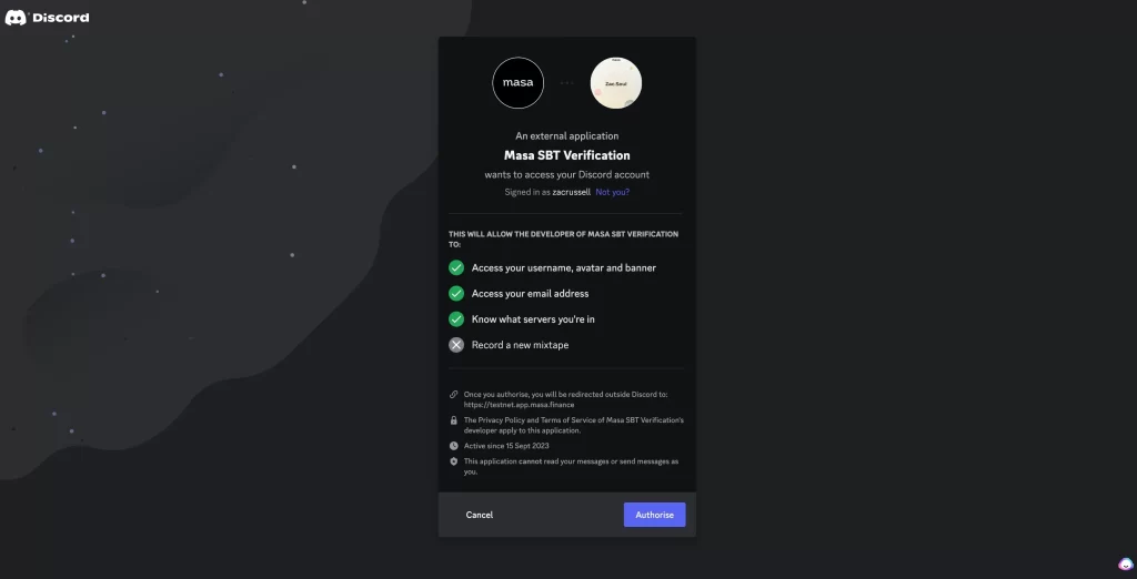 Після того, як ви офіційно приєдналися до Discord, натисніть "Підтвердити".
