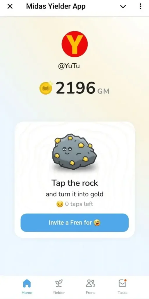Midas yielder App нова тапалка від Мідас з інвестом