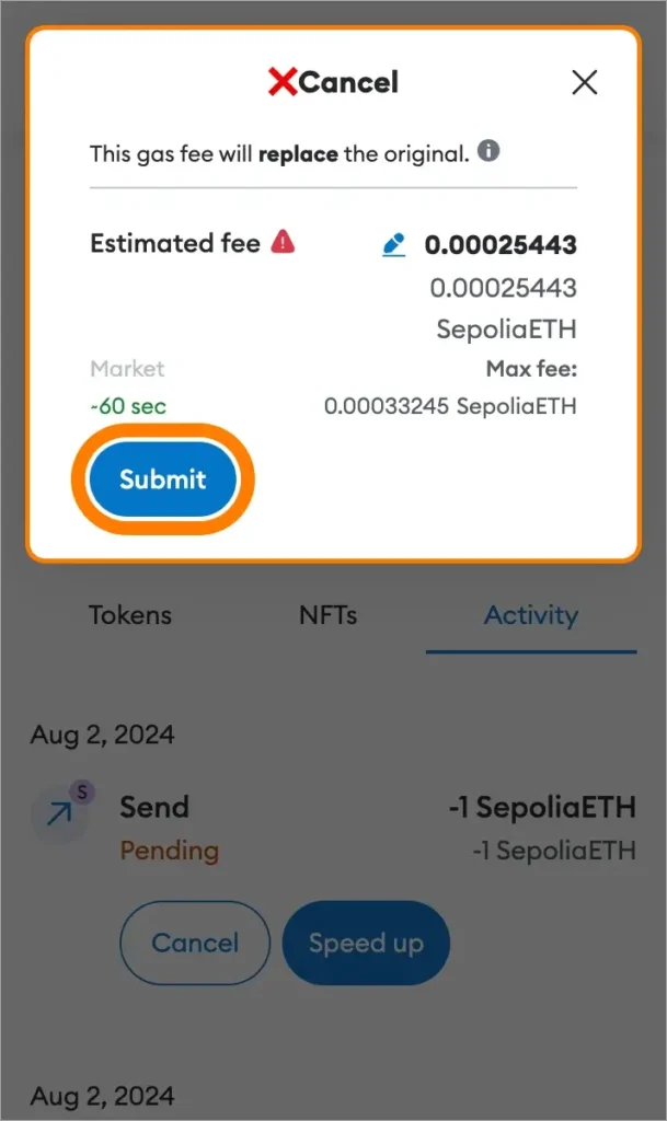 Як прискорити або скасувати транзакцію, що очікує завершення в MetaMask
