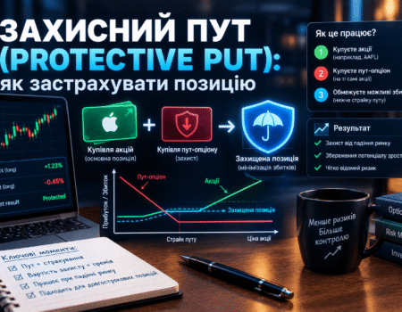 Захистний пут в опціонах - що це, і як торгувати